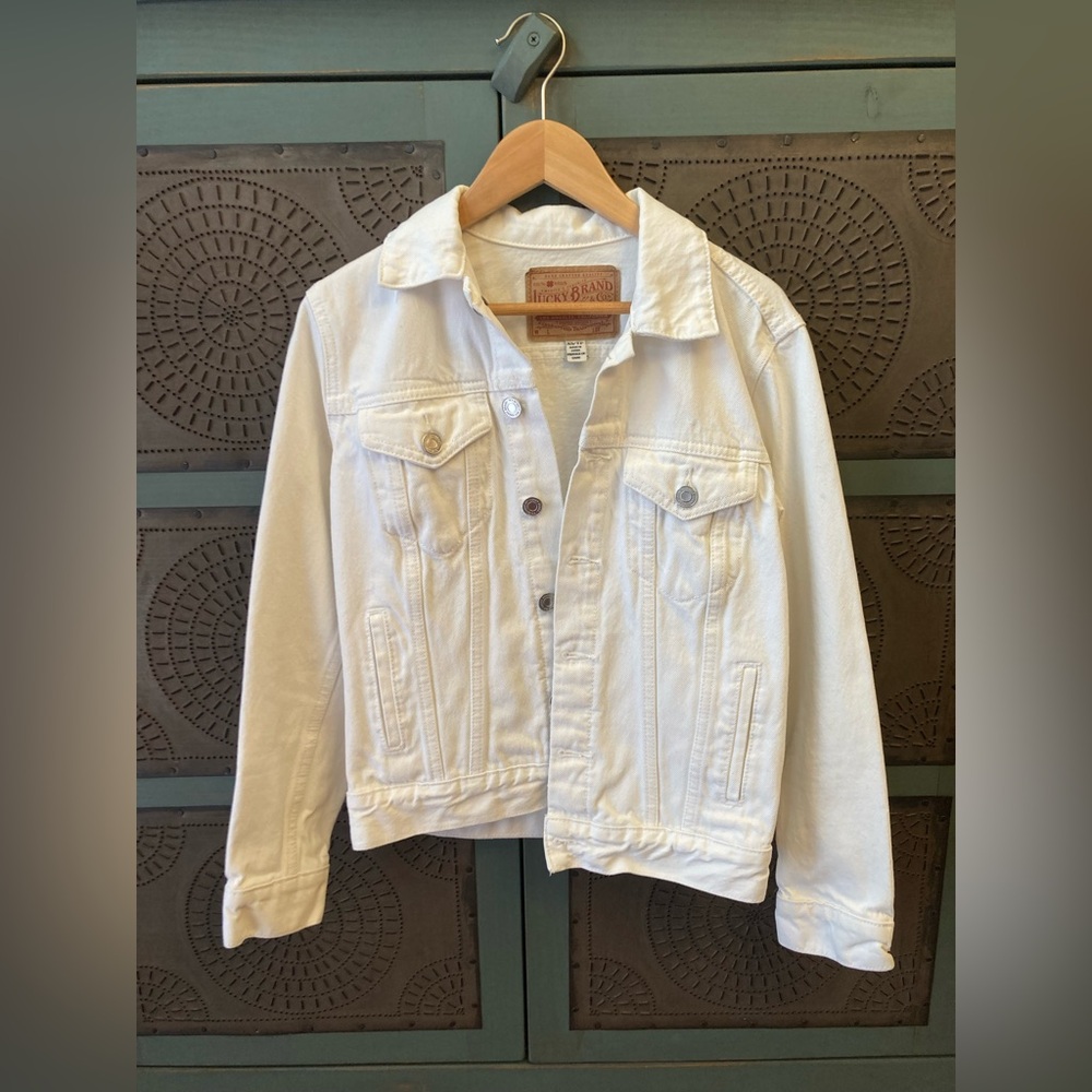 Lucky Brand White Denim Jacket